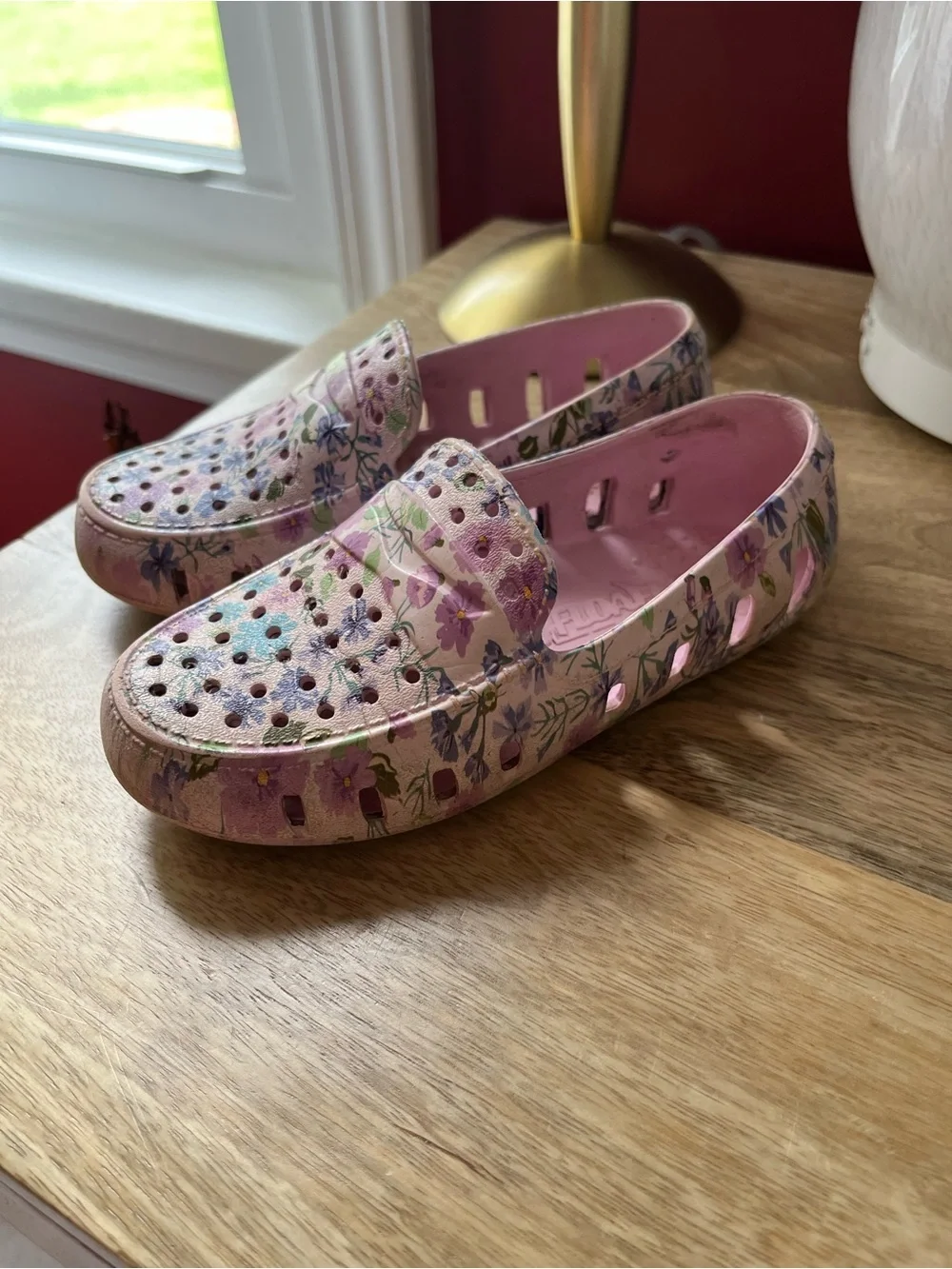 Toddler Floafers Pastel Pink Floral Slip-On